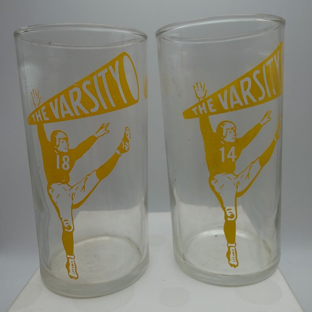 Vintage GA Tech Like Drink Glass from THE VARSITY Drive-In, Atlanta-Athens, GA